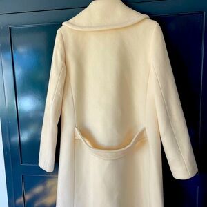 J Crew cream coat
